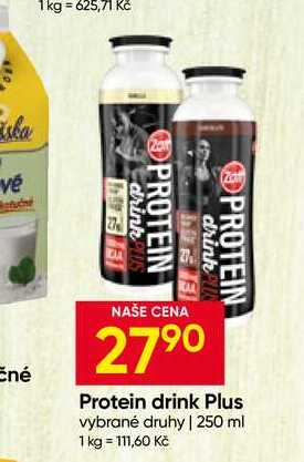 ZOTT Protein drink Plus vybrané druhy 250 ml 