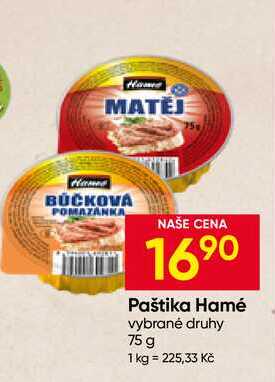 Hamé vybrané druhy 75 g 