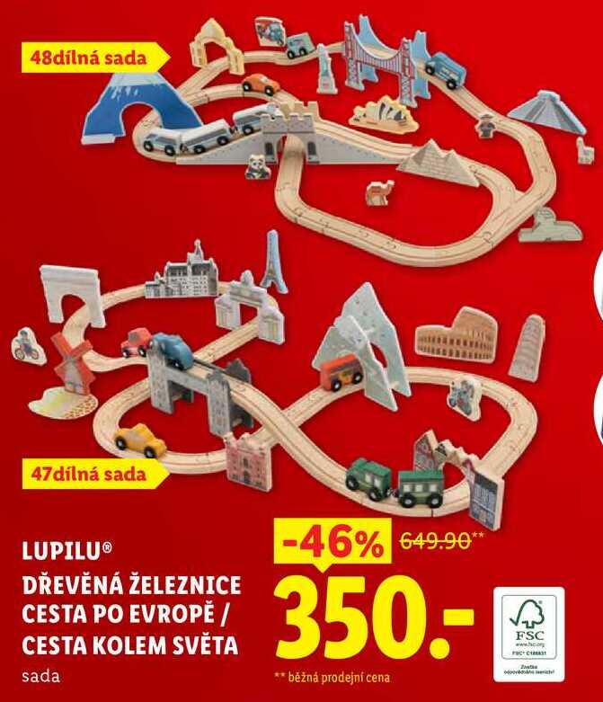 DŘEVĚNÁ ŽELEZNICE CESTA PO EVROPĚ / CESTA KOLEM SVĚTA