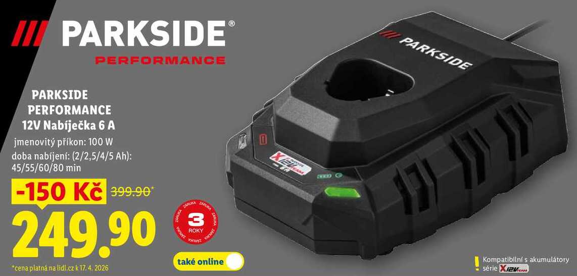 PARKSIDE PERFORMANCE 12V Nabíječka 6 A
