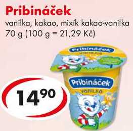 Pribináček, 70 g  