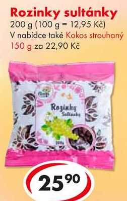 Rozinky sultánky, 200 g  