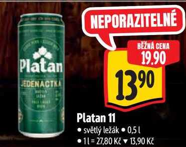 Platan 11, 0,5 l