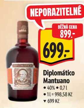 Diplomático Mantuano, 0,7 l