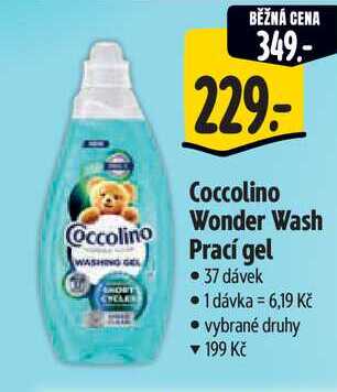Coccolino Wonder Wash Prací gel, 37 dávek 