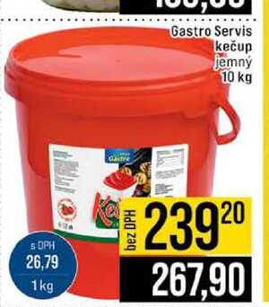 Gastro Servis kečup jemný 10 kg