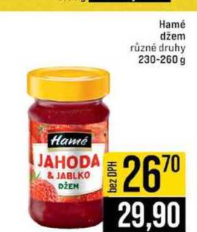 Hamé džem různé druhy 230-260 g 