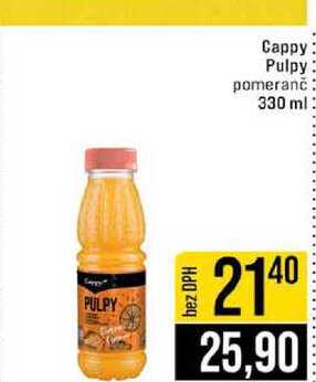 Cappy Pulpy pomeranč 330 ml