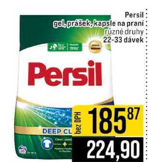 Persil gel, prášek, kapsle na praní různé druhy 22-33 dávek