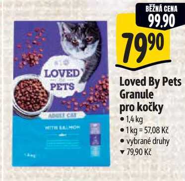 Loved By Pets Granule pro kočky, 1,4 kg 