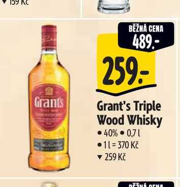  Grant's Triple Wood Whisky 0,7 l