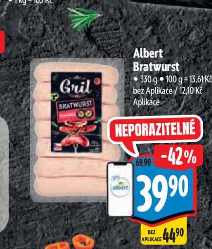  Albert Bratwurst 330 g  