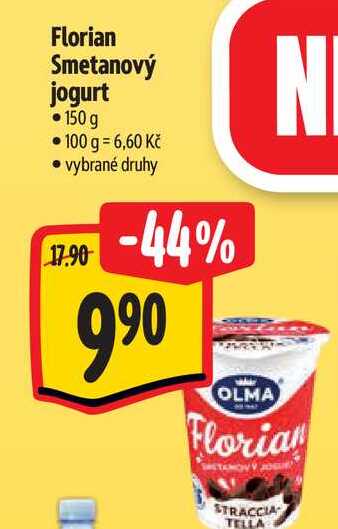 Florian Smetanový jogurt  150 g  