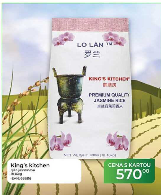 King's kitchen rýže jasmínová 18,16kg   