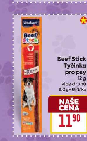 Beef Stick Tyčinka pro psy 12 g 