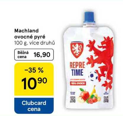 Machland ovocné pyré, 100 g, více druhů 
