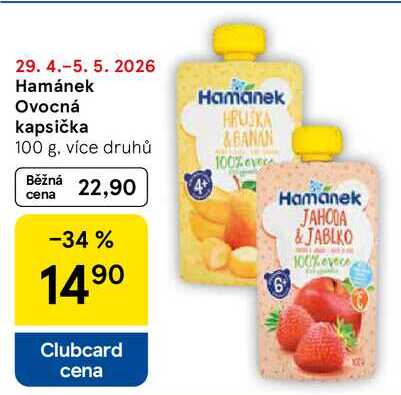 Hamanek Ovocná kapsička, 100 g