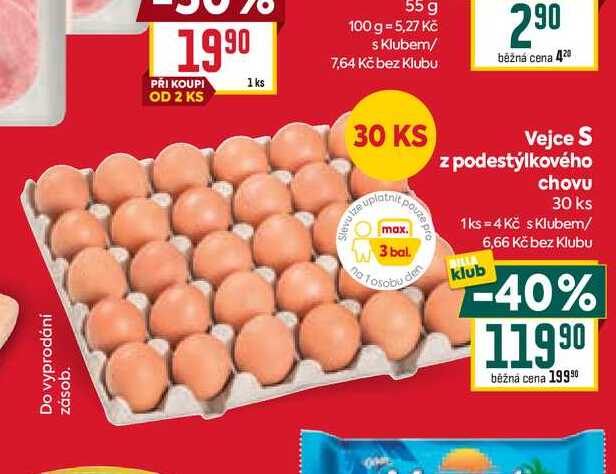 Vejce S z podestýlkového chovu 30 ks 