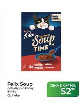 Felix Soup polévky pro kočky 6x48 g