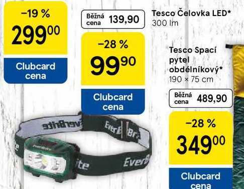 Tesco Čelovka LED, 300 Im 