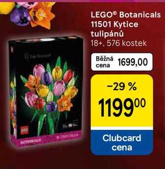 LEGO® Botanicals 11501 Kytice tulipánů 18+, 576 kostek  
