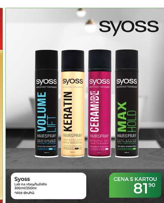 Syoss Lak na vlasy/tužidlo 300ml/250ml