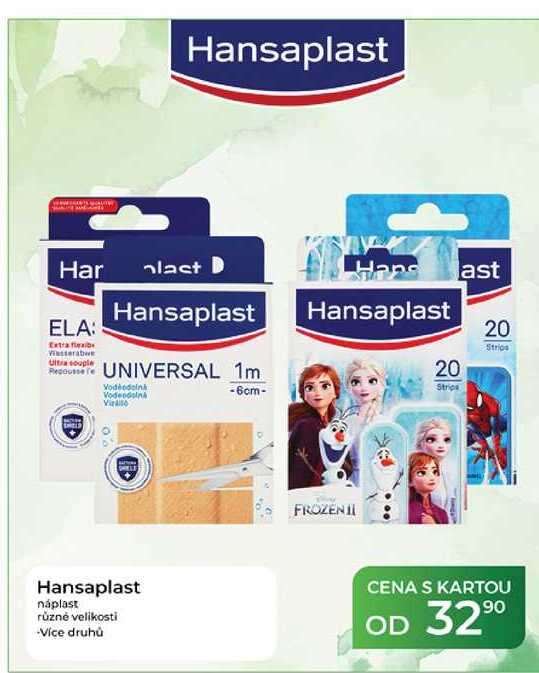 Hansaplast náplast různé velikosti 