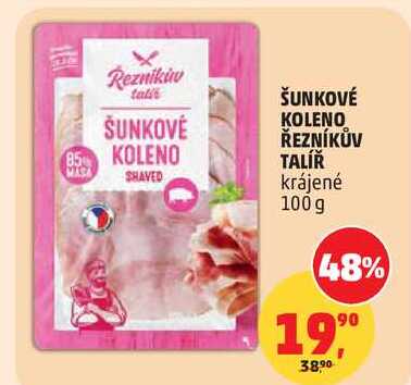 ŠUNKOVÉ KOLENO ŘEZNÍKŮV TALÍŘ krájené, 100 g  