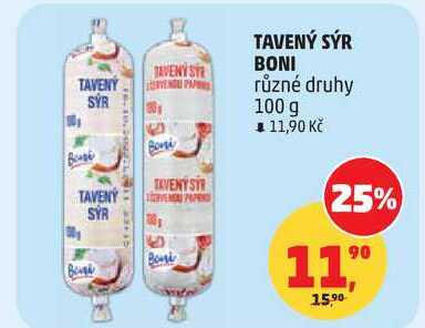 TAVENÝ SÝR BONI různé druhy, 100 g 