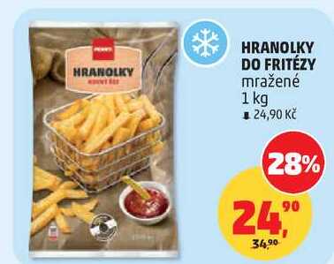 HRANOLKY DO FRITÉZY mražené, 1 kg  