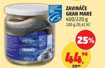 ZAVINÁČE GRAN MARE, 400/220 g 