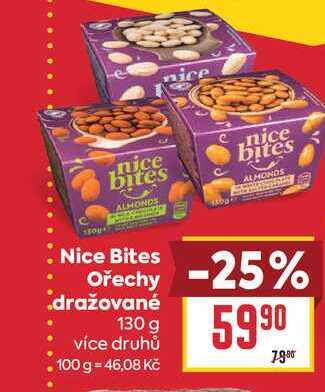 Nice Bites Ořechy dražované 130 g 