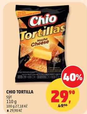 CHIO TORTILLA sýr, 110 g 