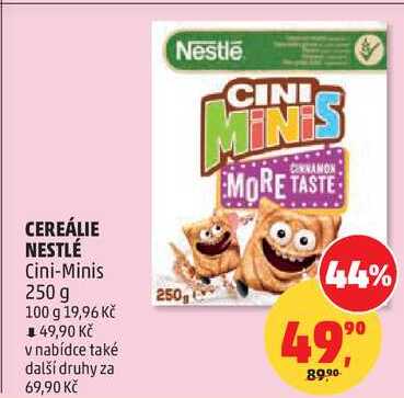 CEREÁLIE NESTLÉ Cini-Minis, 250 g 
