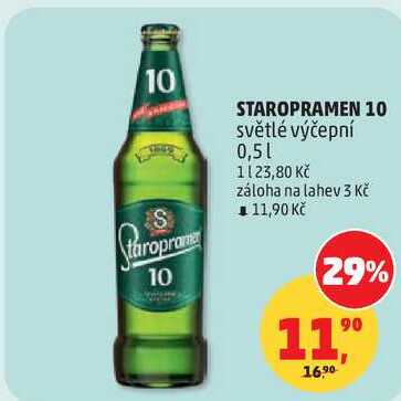 STAROPRAMEN 10 světlé výčepní, 0,5 l