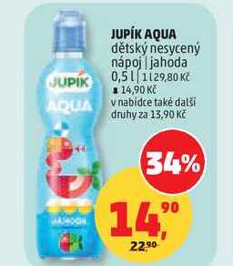 Jupík aqua, 500ml, vybrané druhy