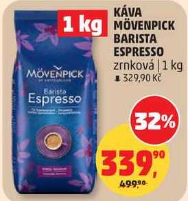 KÁVA MÖVENPICK BARISTA ESPRESSO zrnková, 1 kg 