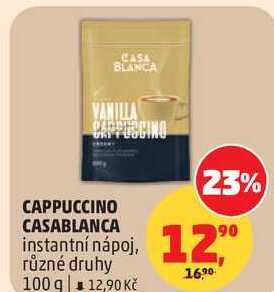 CAPPUCCINO CASABLANCA instantní nápoj, různé druhy, 100 g