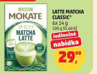 LATTE MATCHA CLASSIC, 6x 14 g  