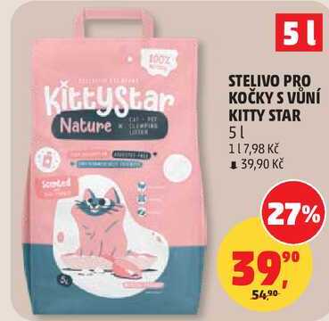 STELIVO PRO KOČKY S VŮNÍ KITTY STAR, 5 l