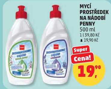MYCÍ PROSTŘEDEK NA NÁDOBÍ PENNY, 500 ml 