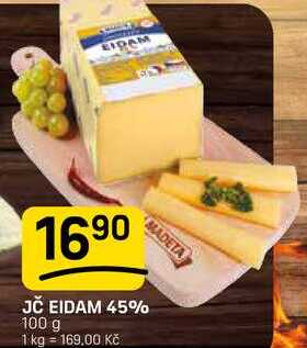 JČ EIDAM 45% 100 g