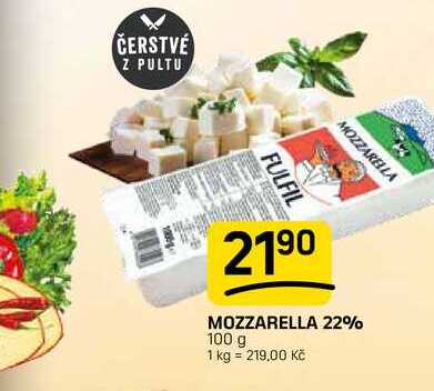 MOZZARELLA 22% 100 g 