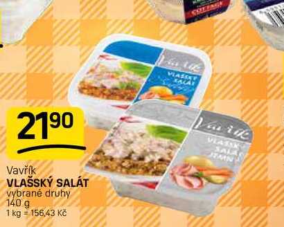 VLAŠSKÝ SALÁT vybrané druhy 140 g