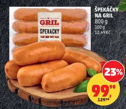 ŠPEKÁČKY NA GRIL, 800 g  