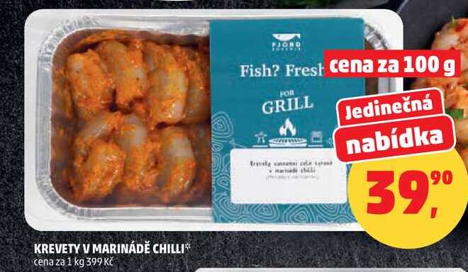 KREVETY V MARINÁDĚ CHILLI, 100 g
