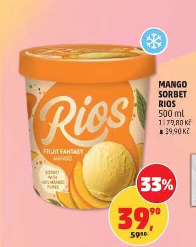 MANGO SORBET RIOS, 500 ml 
