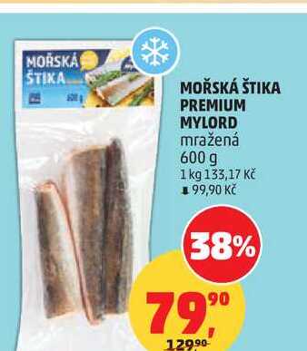 MOŘSKÁ ŠTIKA PREMIUM MYLORD mražená, 600 g 