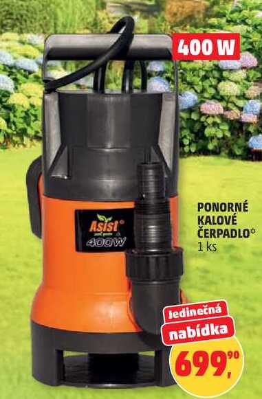 PONORNÉ KALOVÉ ČERPADLO, 1 ks 