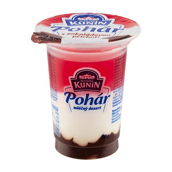 Mlékárna Kunín Pohár mléčný dezert s čokoládovou příchutí